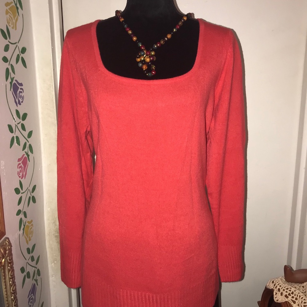 Red-Orange Sweater Plus size 14-16